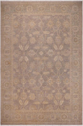 handmade Transitional Kafkaz Grey Lt. Green Hand Knotted RECTANGLE 100% WOOL area rug 9 x 12